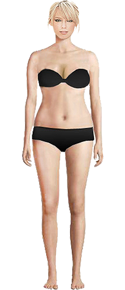 apple body shape bikini