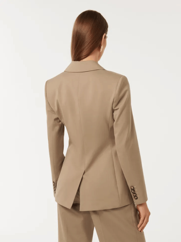 classic blazer for women in beige