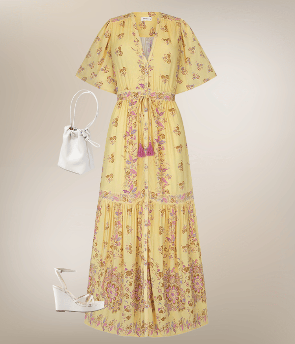 what to wear to a rustic wedding dress style 4 in yellow