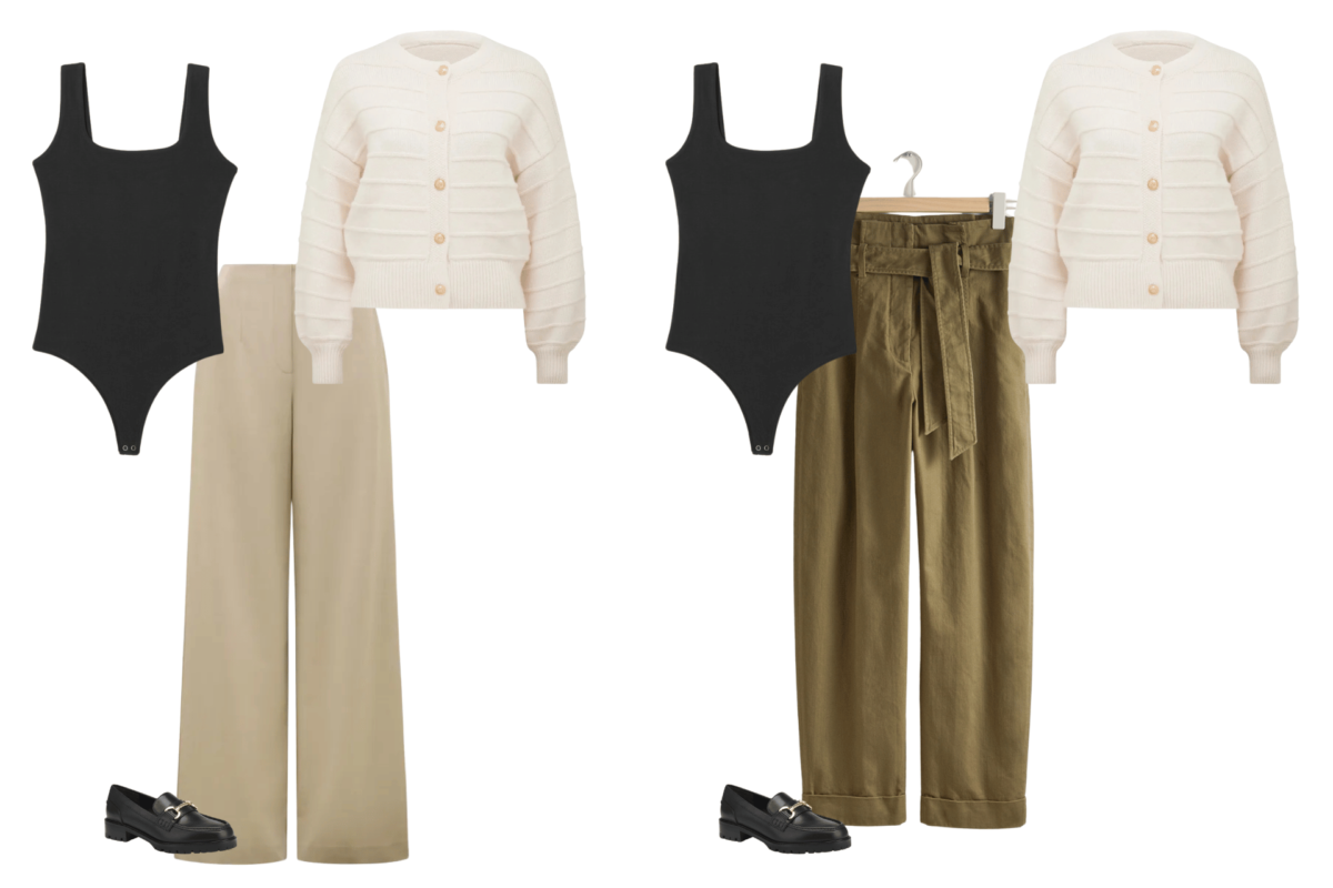 what to wear with a cropped cardigan