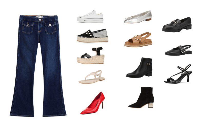 shoes to wear with bootcut jeans