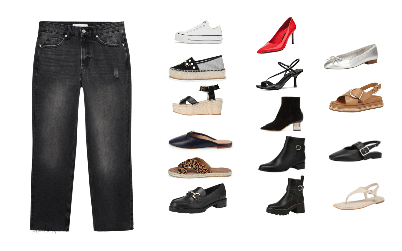 shoes to wear with cropped denim