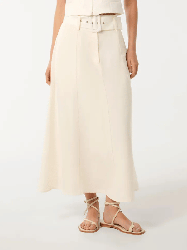 70s fashion for your body shape aline skirt in cream