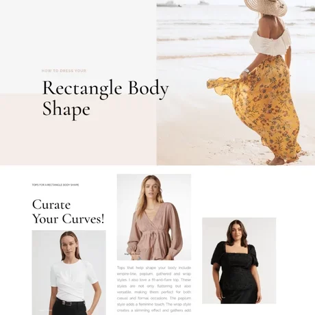rectangle body shape style guide 600 x 700